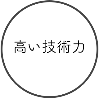 高い技術力